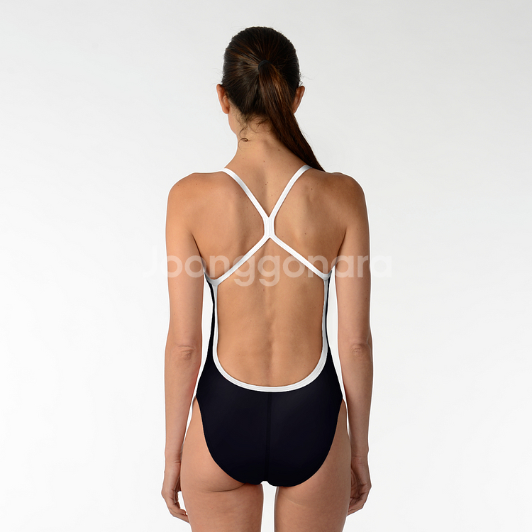 아디다스 28 사이즈 infinitex+ 삼선 C백 블랙 원피스 수영복--2