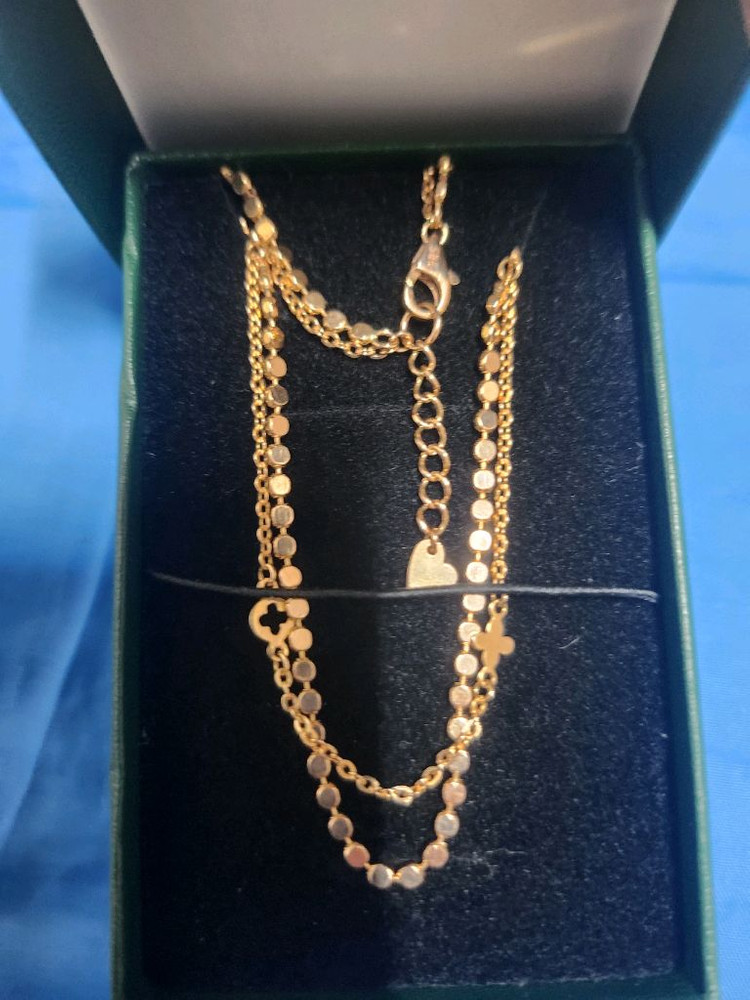 14k로즈골드발찌 사이즈23+2cm--1