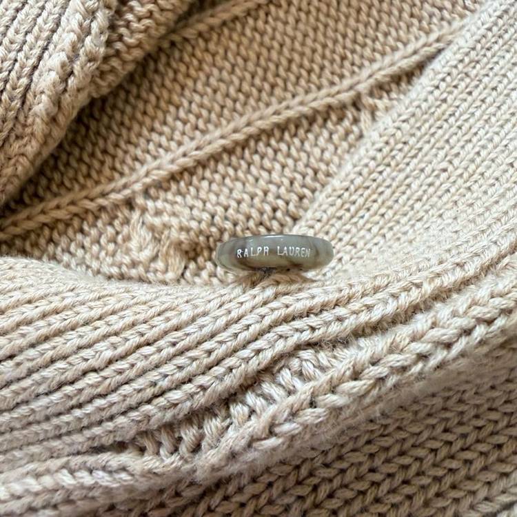 폴로 케이블 니트 코튼 가디건--4