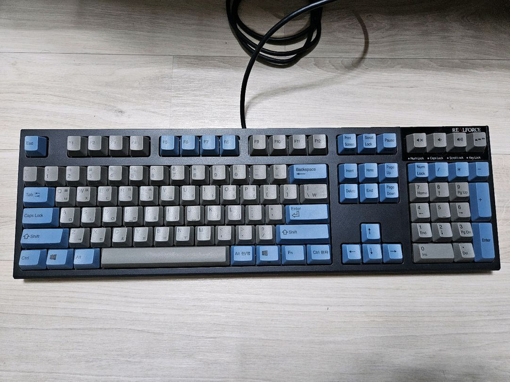 리얼포스 r2 풀배열 apc 저소음 45g 균등 토프레 무접점키보드--1