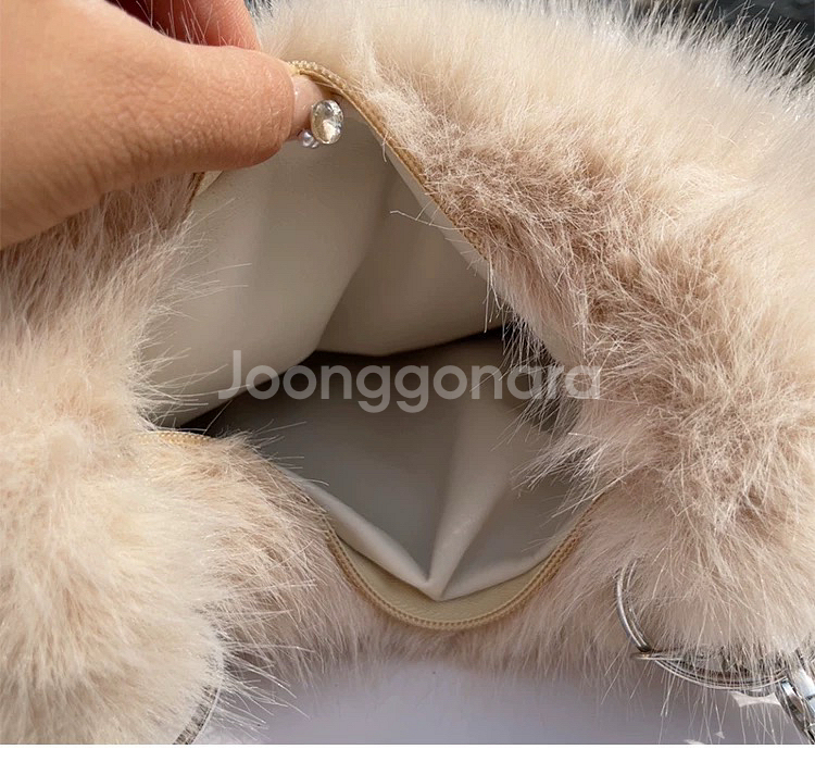 밍크 퍼 숄더백 토트백 털가방 퍼가방 여성가방--4