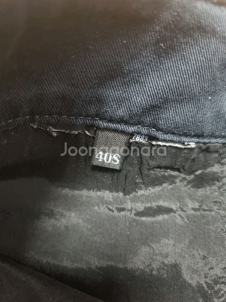 정품 프라다 다크네이비 면바지 40사이즈 25인치 prada--4