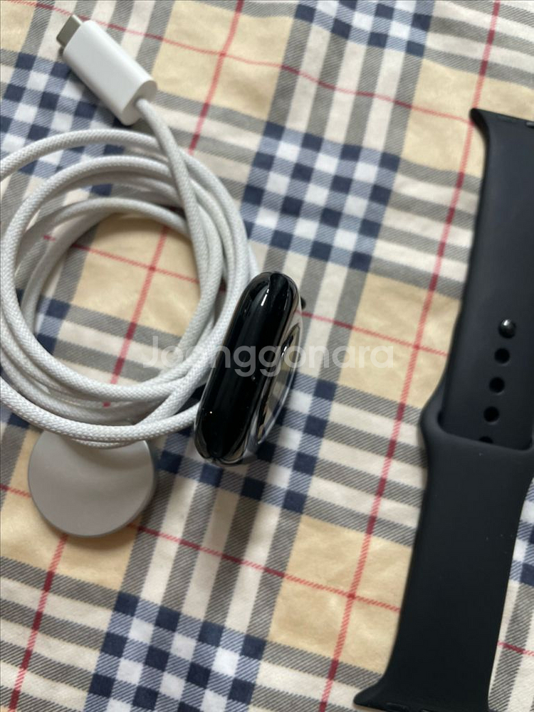 애플워치10 42mm 제트블랙 S급--4