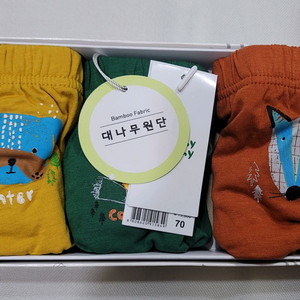 첨이첨이 남아삼각팬티 70호 3매입 1박스 새상품 대나무원단