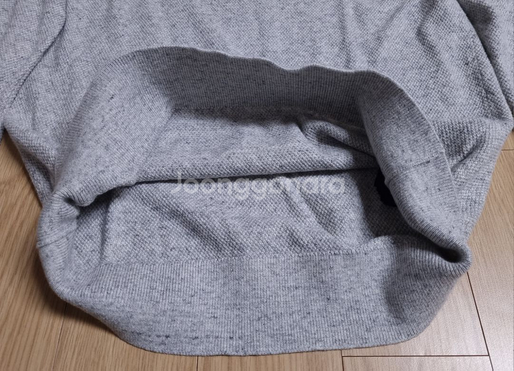 타미힐피거 스몰로고 울혼방 니트 티셔츠--5