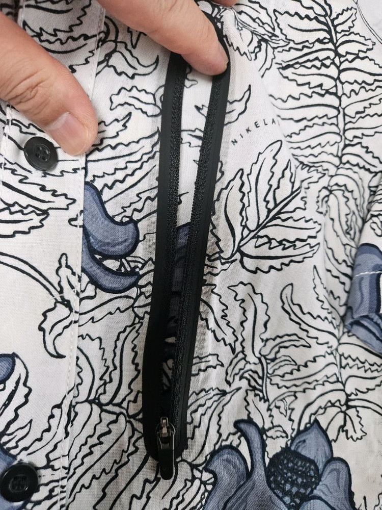 [해외M]나이키랩 플로랄 쇼트 슬리브셔츠 화이트 이미지