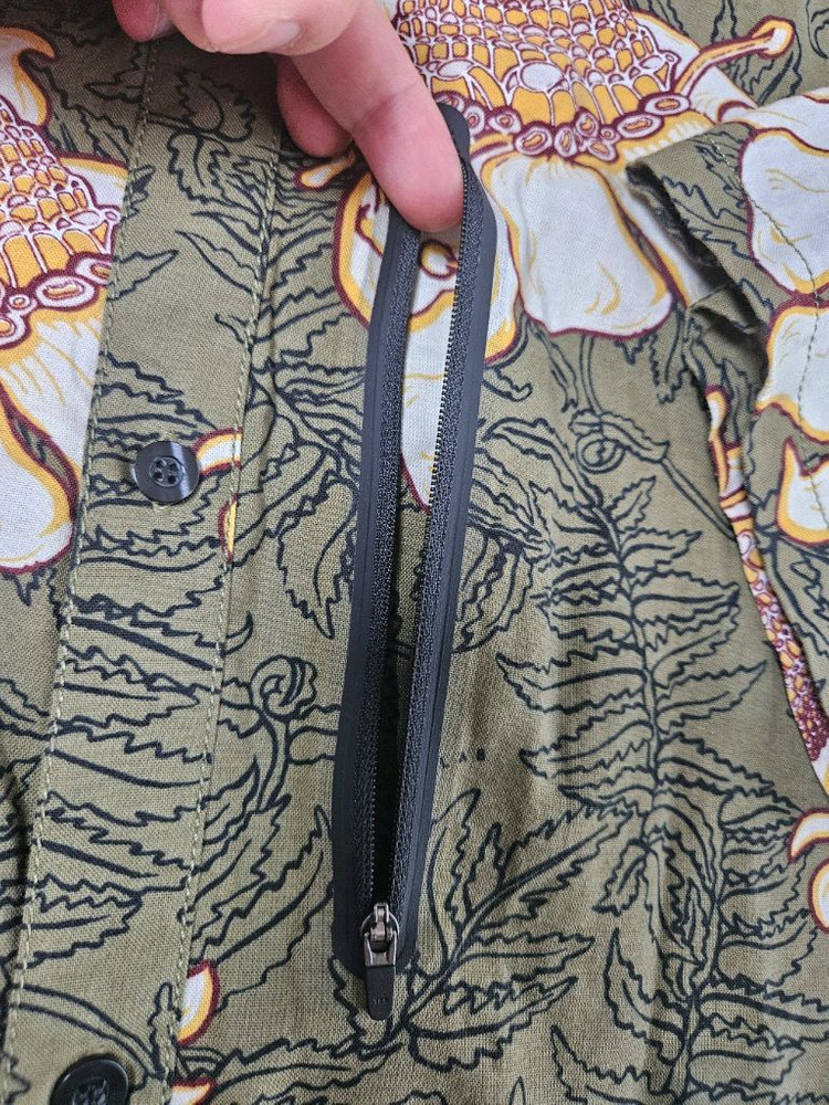 [해외M]나이키랩 플로랄 쇼트 슬리브셔츠 카키 이미지