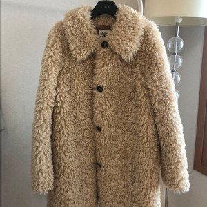 자라 테디코트 베이지 M