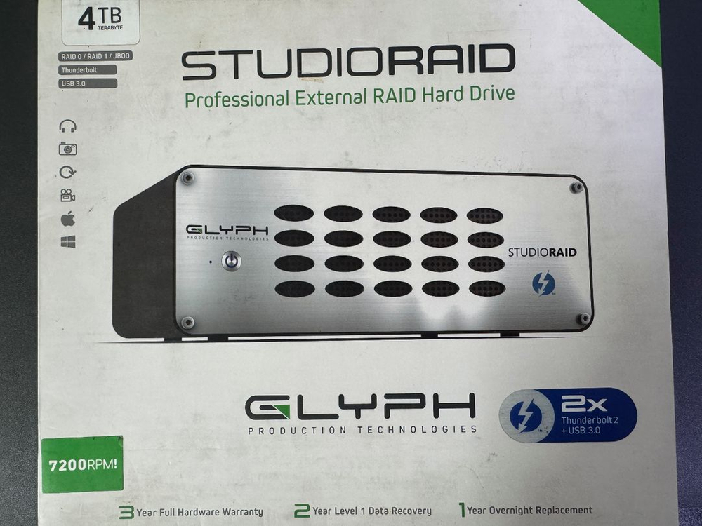 Glyph StudioRAID 4TB 외장하드 이미지