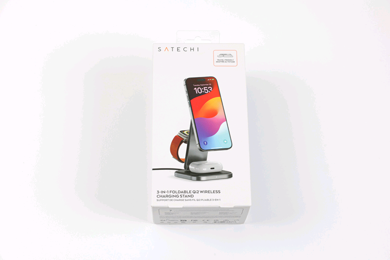 미개봉 새제품 사테치 Qi2 무선 충전 거치대 3in1 고속 충전기 판매--0