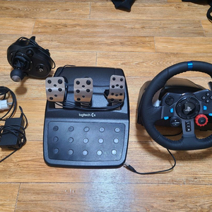 로지텍 G29 레이싱 휠 페달 변속기 세트