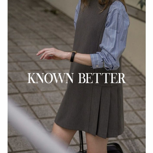 노운베러 플리츠 원피스 그레이 M