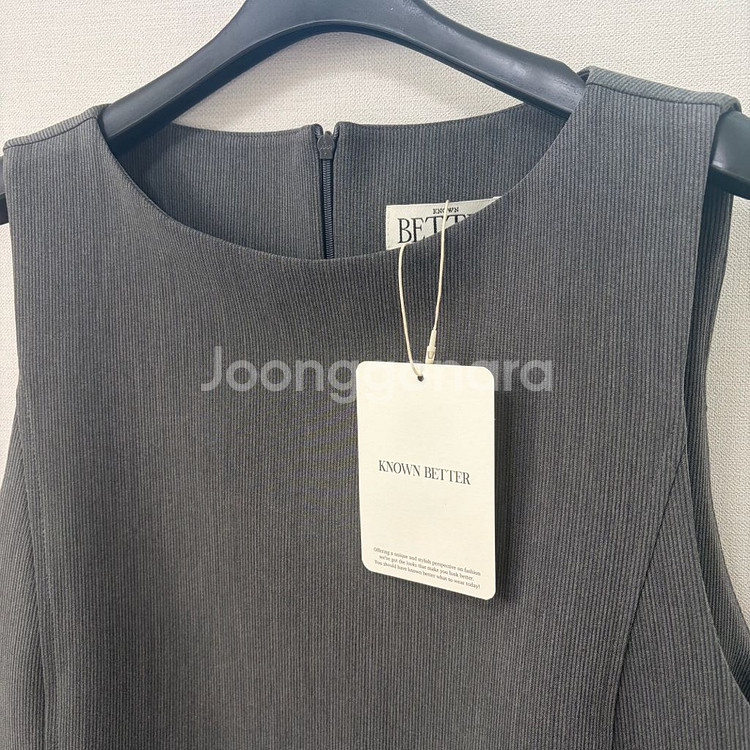 노운베러 플리츠 원피스 그레이 M--1