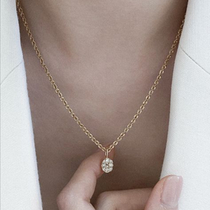 보스크 블리스 오벌 다이아몬드 팬던트14k