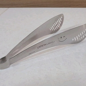 스마일 스텐 요리 주방집게 대형