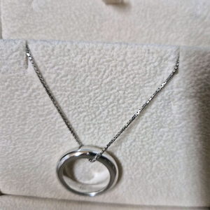 쇼트벗스터닝 링 목걸이