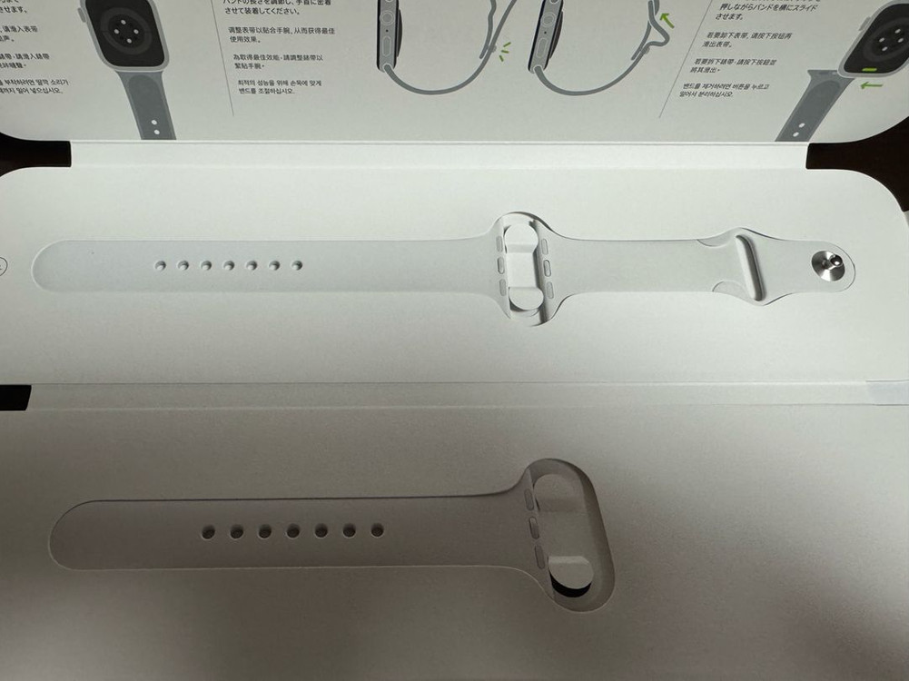 애플워치8 45 실버 알루미늄 GPS 부품용--1