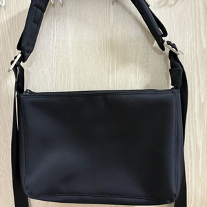 hah 블랙 나일론 숄더 크로스백