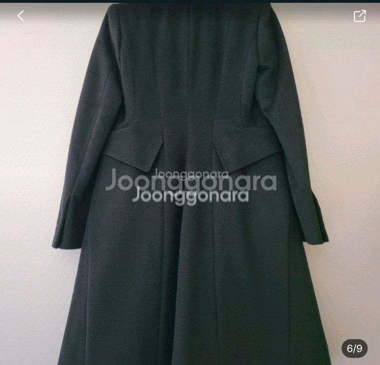 한섬마인 캐시미어 100%더블코트--2