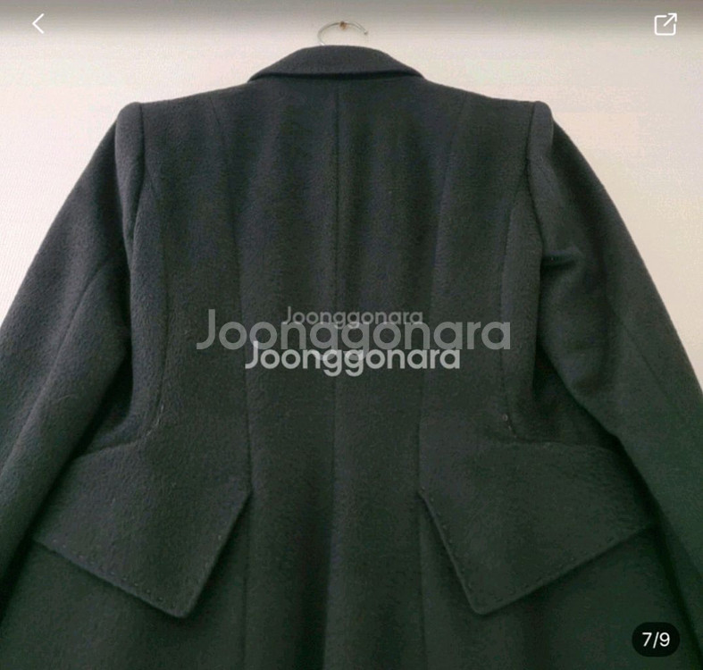 한섬마인 캐시미어 100%더블코트--4