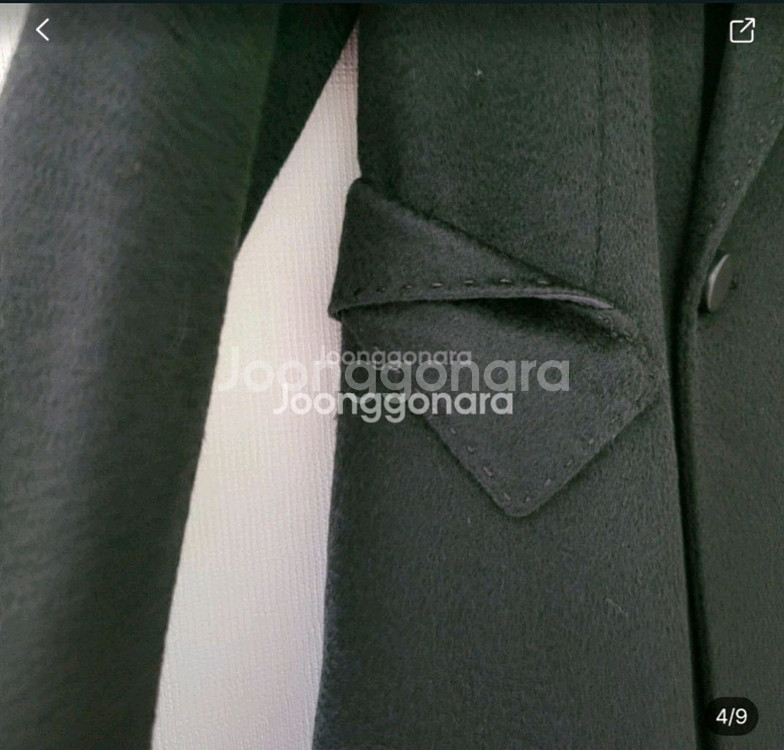 한섬마인 캐시미어 100%더블코트--5