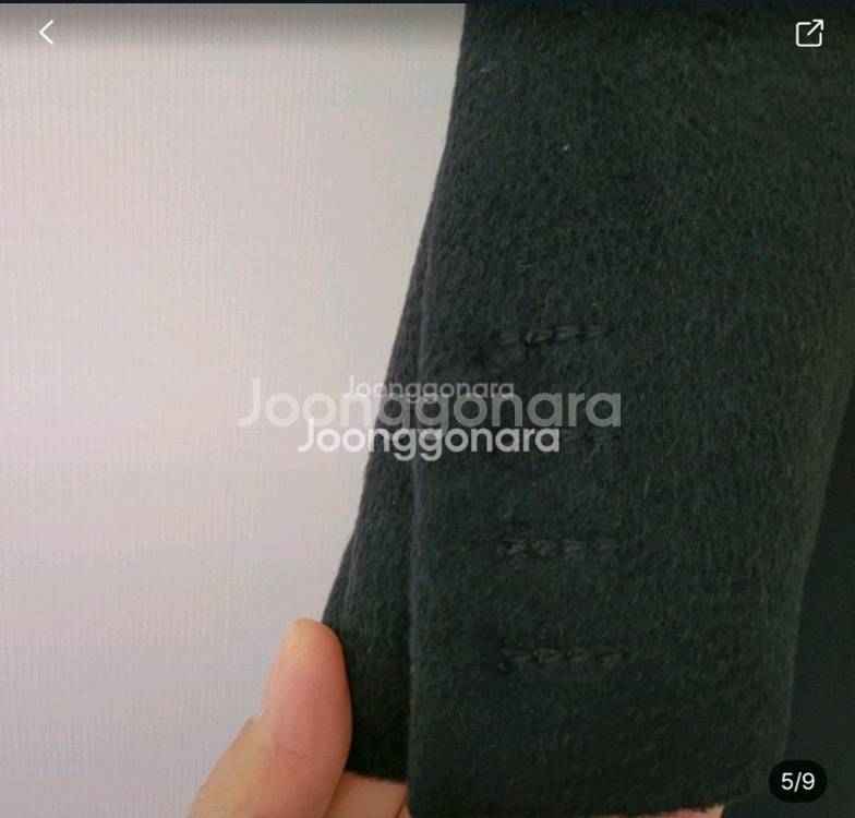 한섬마인 캐시미어 100%더블코트--6