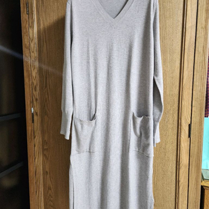 랑방스타일 캐시미어 롱 원피스