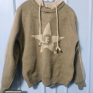 지고트 스타 패턴 후드 니트