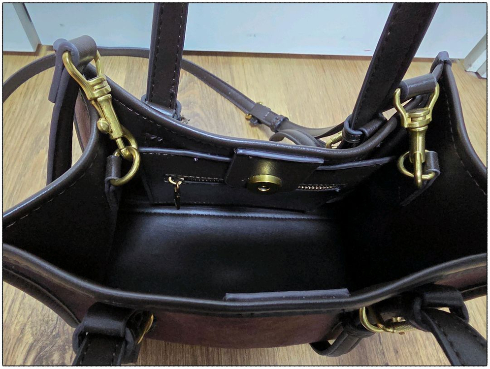 자라 미니 크로스백 브라운 새상품 이미지