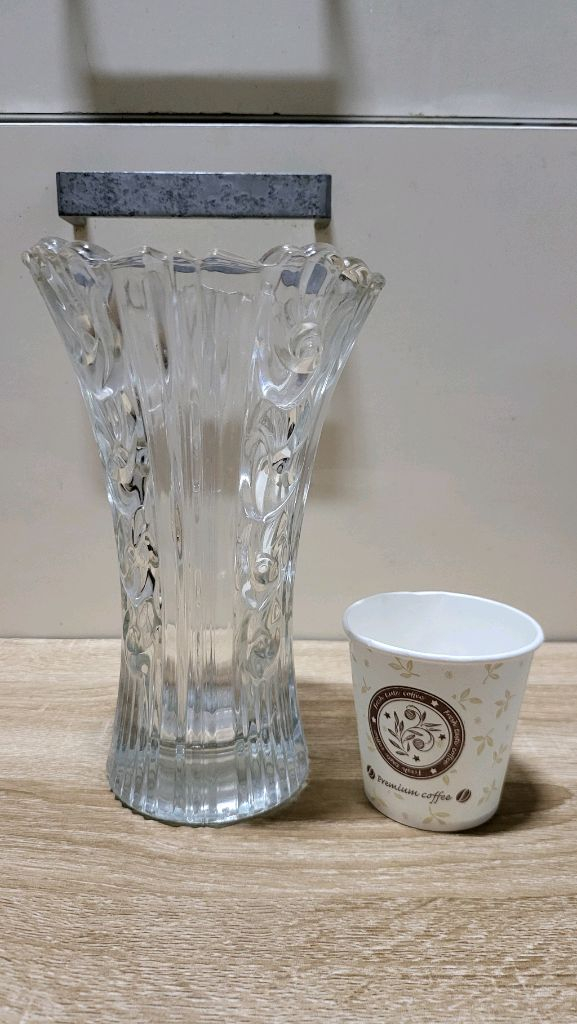 중대형 크리스탈 꽃병 및 화병 2종 일괄--2