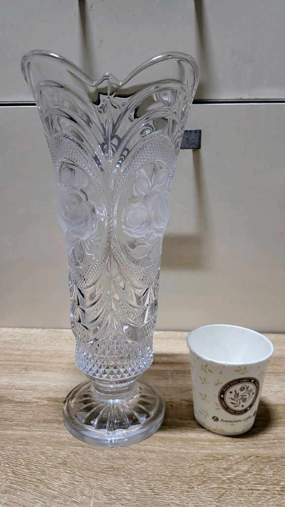 중대형 크리스탈 꽃병 및 화병 2종 일괄--5