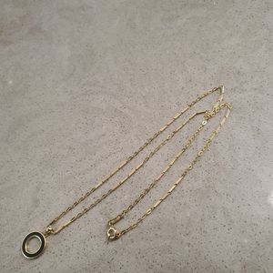 미니골드 14k 콤비 체인 목걸이 & 루비아 커플 팬던트