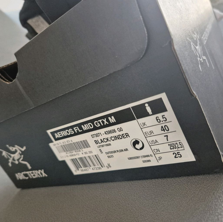 아크테릭스 에어리어스 FL 고어텍스 등산화 250--7