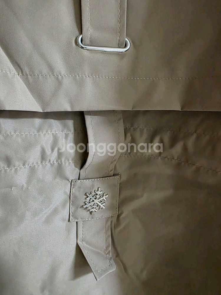 (새상품) 안쪽 털 진베이지색 후드퍼 롱패딩(55추천)--6