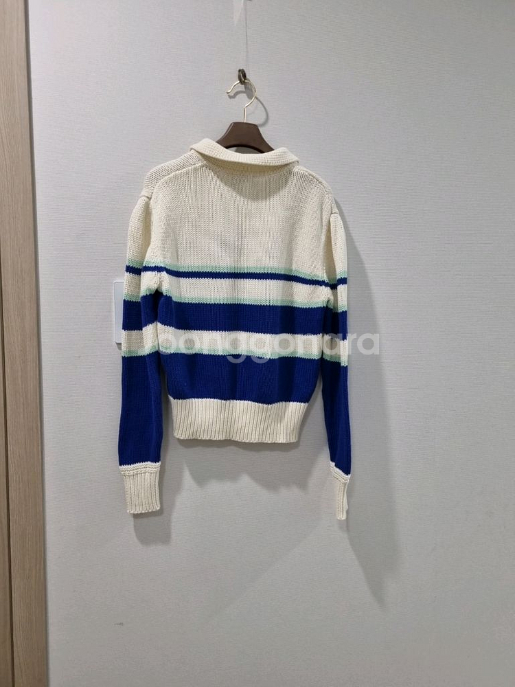 마리떼 프랑소와 저버 스트라이프 카라 니트--3