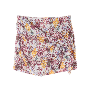 (새상품)ZARA 자라 버건디 리본 매듭 미니 스커트 치마 S