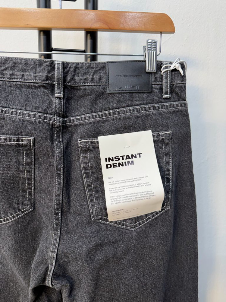 새제품) 브랜디드인더스트리 데님 팬츠 블랙 30 이미지