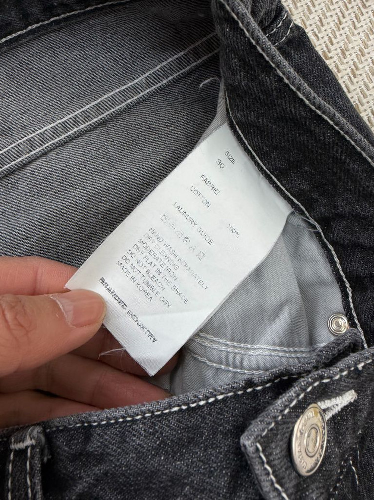새제품) 브랜디드인더스트리 데님 팬츠 블랙 30 이미지