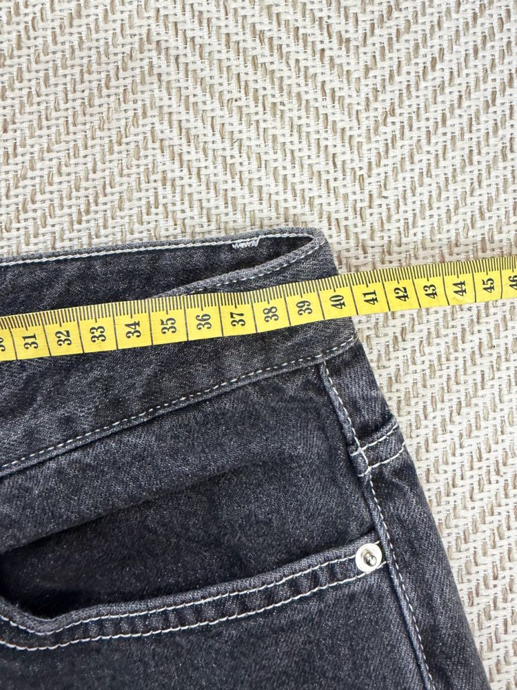 새제품) 브랜디드인더스트리 데님 팬츠 블랙 30 이미지