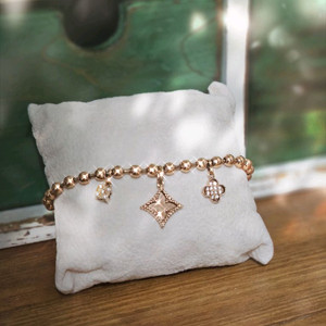 18k 로즈 골드 팔찌