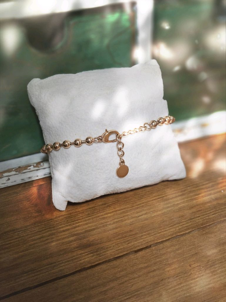 18k 로즈 골드 팔찌--3