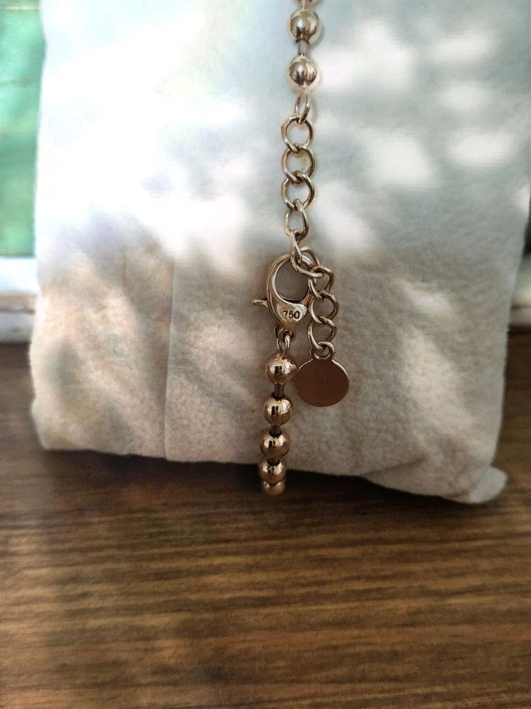 18k 로즈 골드 팔찌--4