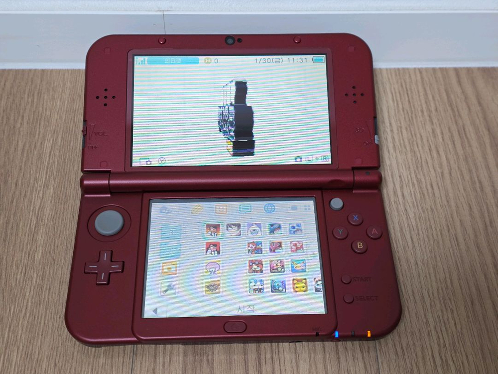 뉴닌텐도3ds XL 뉴큰다수 레드 한국 정품 (ㅋㅍ)--2