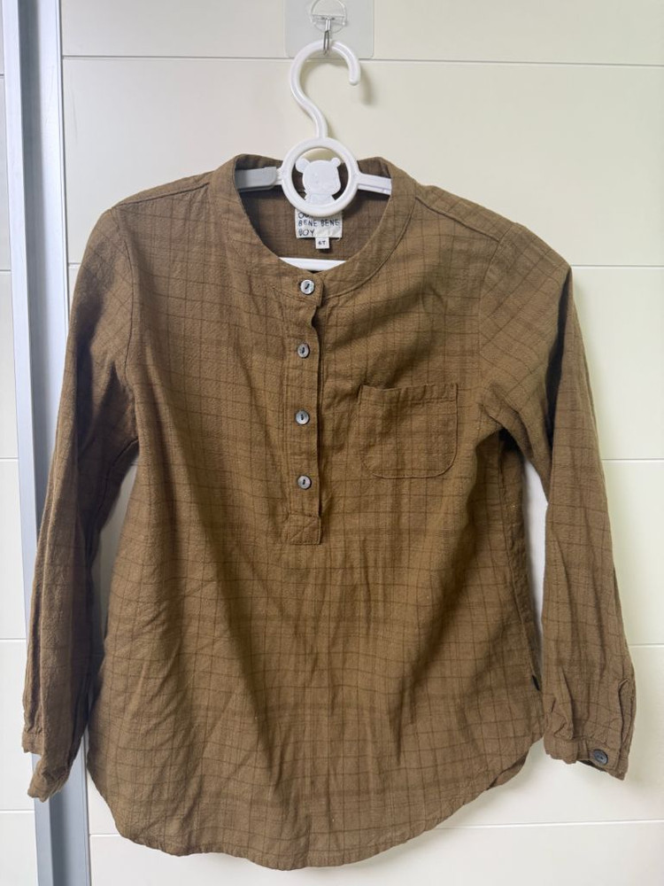 베네베네 유아 헨리넥 셔츠 4T 및 6T (형제룩, 가족 사진) 각각--0