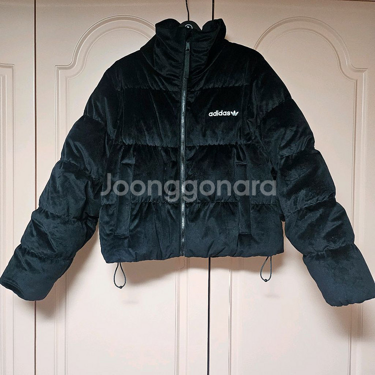 adidas 아디다스 리젠 벨벳 다운 푸퍼 재킷 숏패딩 M사이즈--4