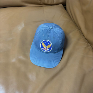 RRL 더블알엘 랄프로렌 폴로 윙로고 6패널 볼캡 모자 미드나잇 블루