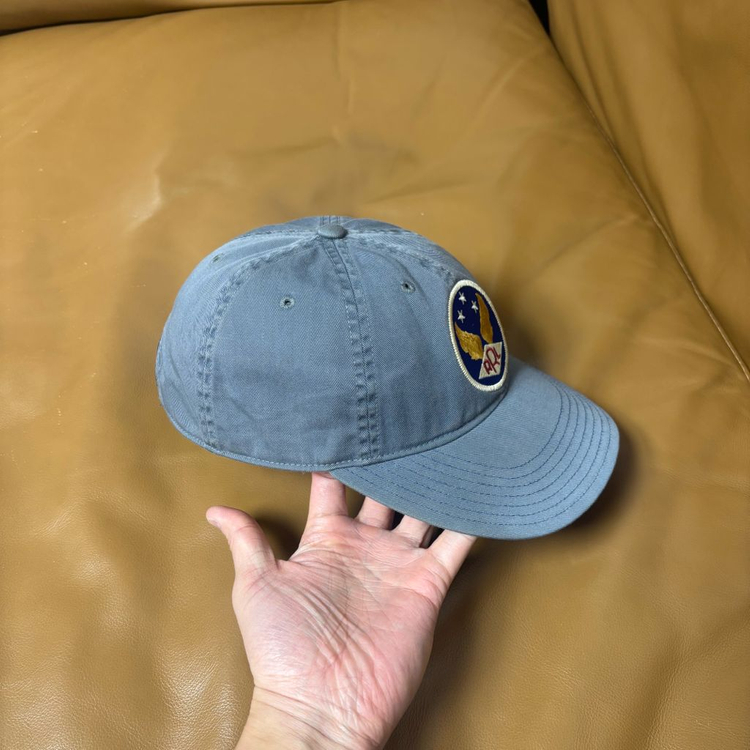 RRL 더블알엘 랄프로렌 폴로 윙로고 6패널 볼캡 모자 미드나잇 블루--2