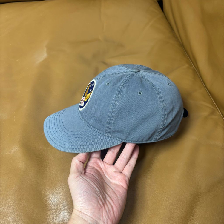 RRL 더블알엘 랄프로렌 폴로 윙로고 6패널 볼캡 모자 미드나잇 블루--3