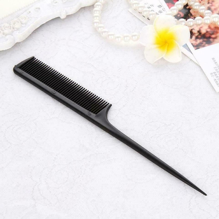 새 20개 검정색 미용 꼬리빗 커트빗 컷트 브러쉬 헤어빗 미용실 이발 이미지