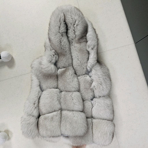 리얼 밍크 후드 조끼 (Sagafurs)